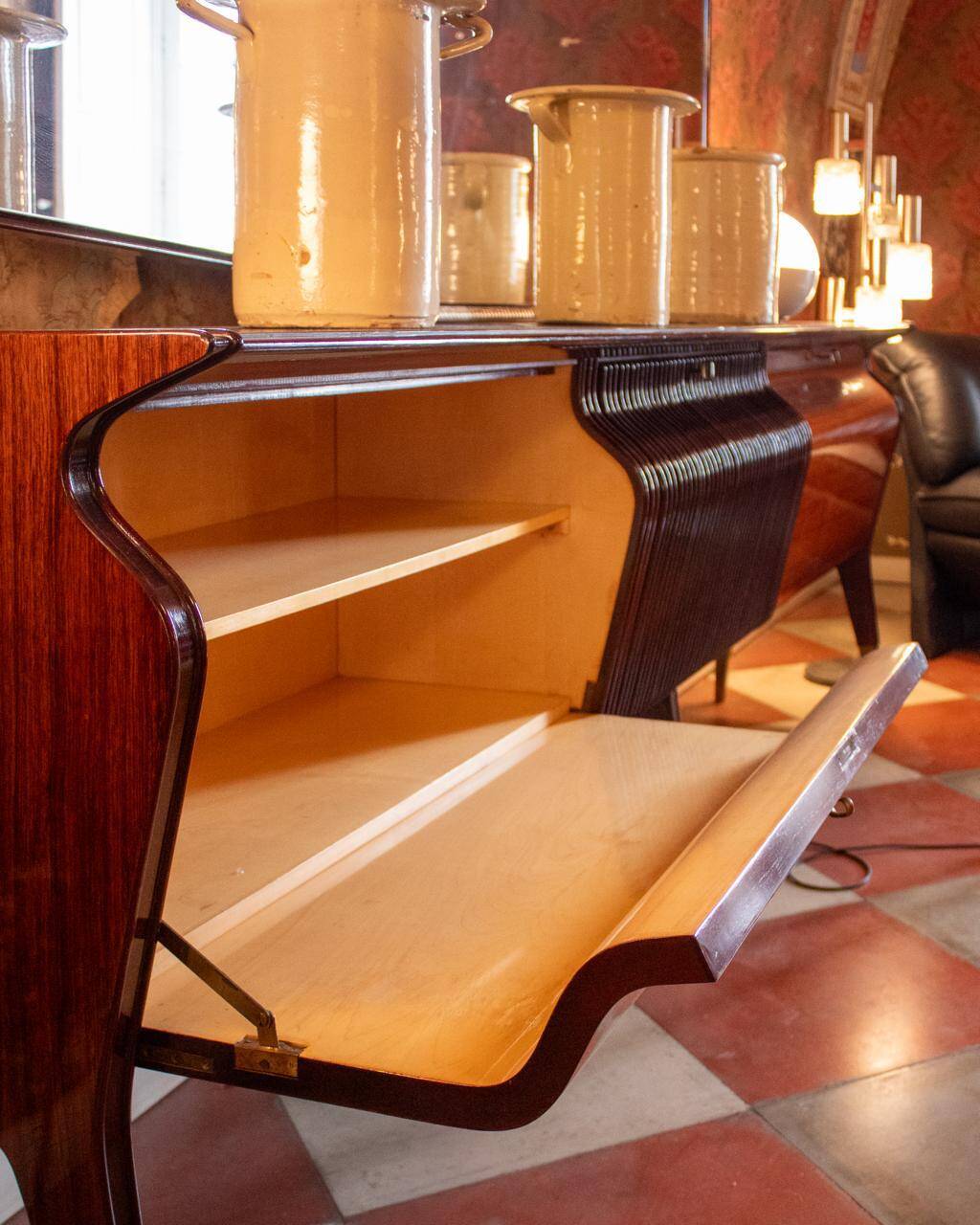 Art Deco Style Vintage Sideboard by Osvaldo Borsani, 1950s