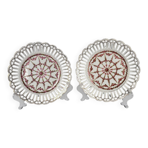 Paire d’Assiettes ajourées - porcelaine