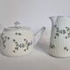 Pillivuyt porcelain tea or coffee service, floral model, Paris exhibition 1900