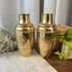 Duo de vases en laiton
