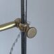 Vintage lamp 1920 Monix nickel-plated metal sage green sheet - 50 cm