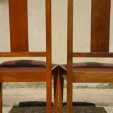 Art Deco bridge chair and 2 matching chairs