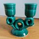 Vallauris candlestick in emerald green FPP slip