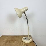 Beige industrial gooseneck table lamp, 1960s