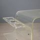 Vintage kitchen trolley in plexiglass, designed in Italy in the 1970s.