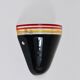 Lampe Appliquée Murale Febo Roberto Pamio, Verre de Murano Noir, Leucos, Italie, Années 1980