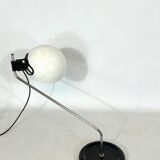 Harvey Guzzini, chrome and plastic articulated table lamp