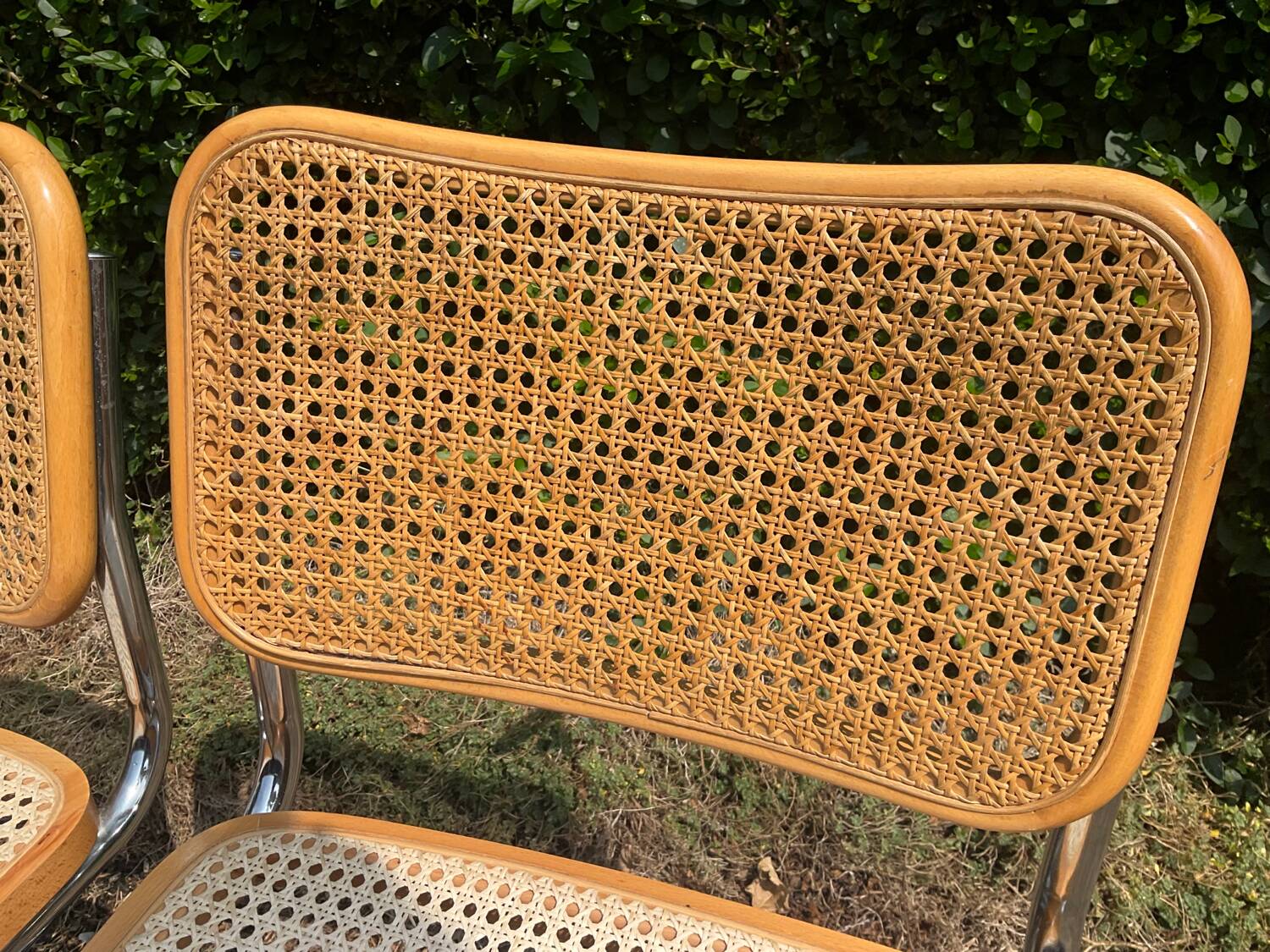 Pair of Marcel Breuer Cesca B32 chairs