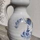 Marcy signed pitcher / terracotta ceramic carafe