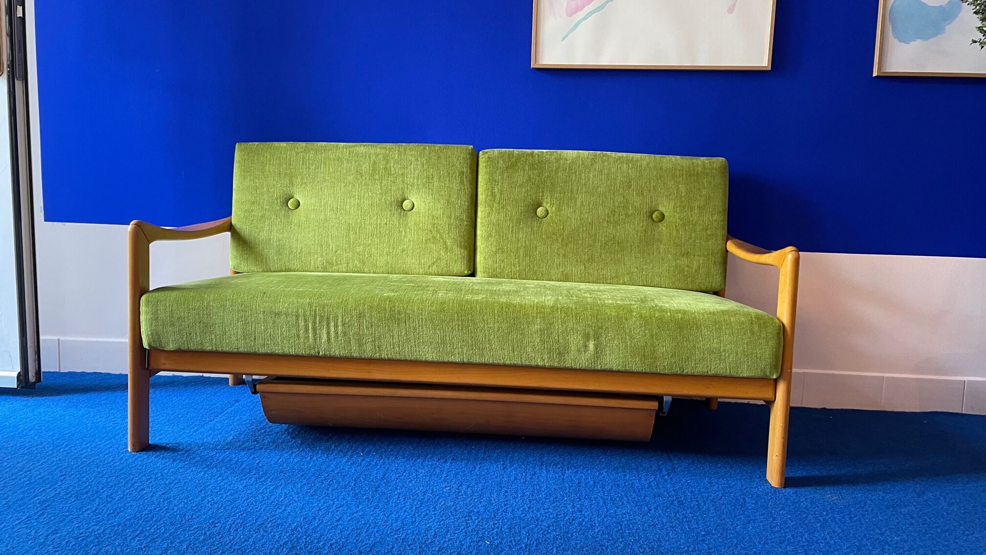Daybed deux places avec coffre de rangement