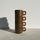 Stoneware coffee mugs