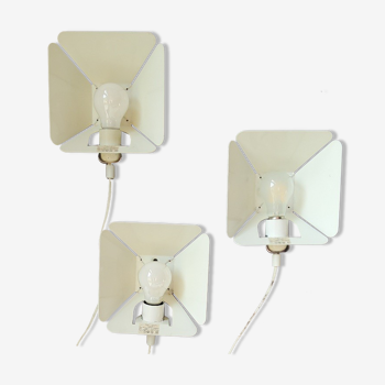 Wall lamps MidCentury floral pattern