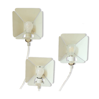 Wall lamps MidCentury floral pattern