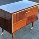 Vintage 70s TV console bar