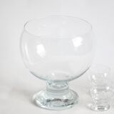 Glass Punch Bowl By Erkkitapio Siiroinen For Riihimaen Lasi, Finland 1970S