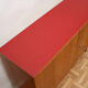 1960s sideboard in teak and formica red