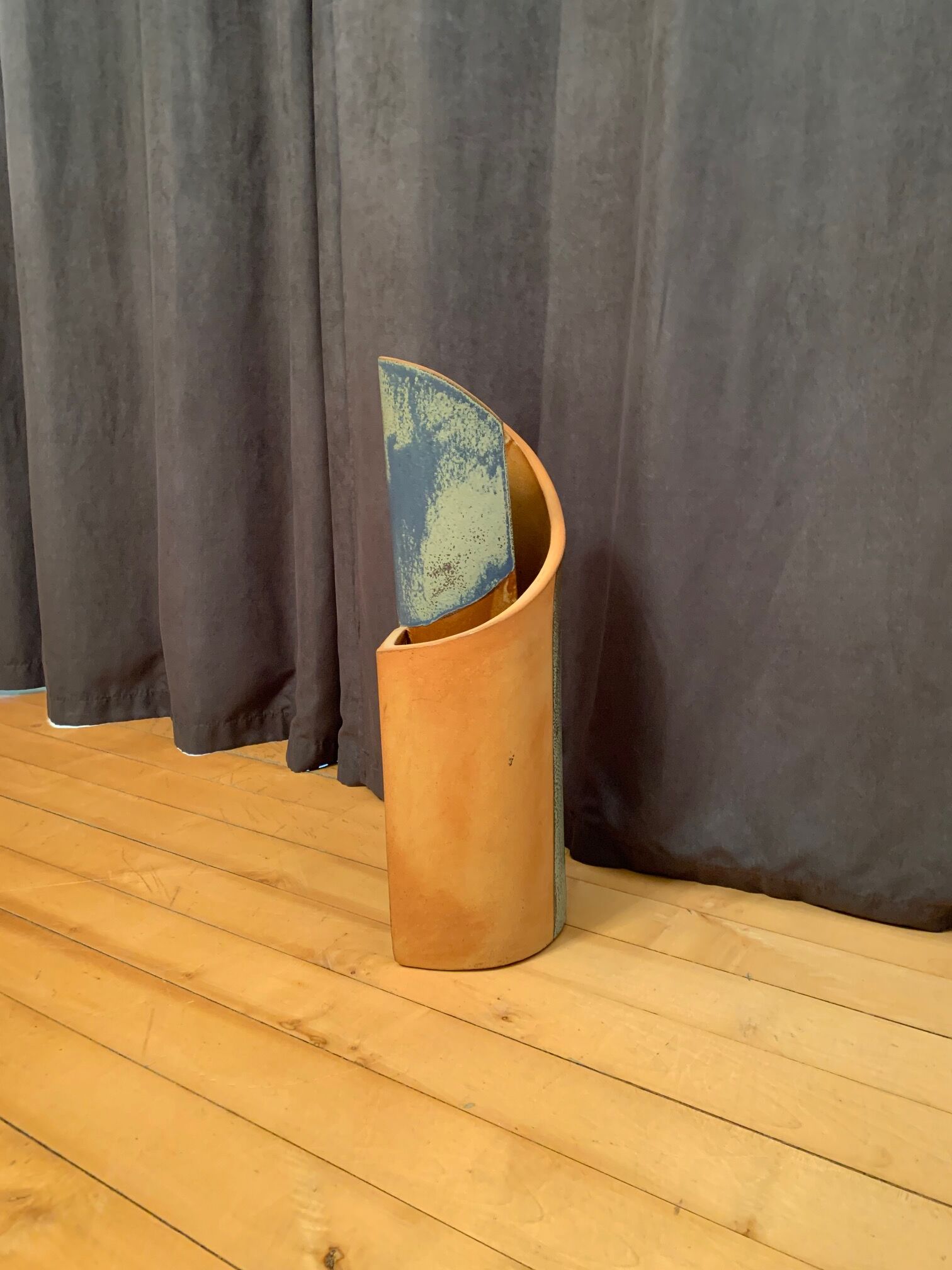 Large , ceramic , floor vase .