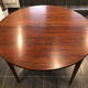 Scandinavian extendable rosewood round table, 1960s