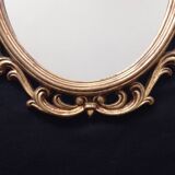 Louis xv golden wood style cartouche mirror