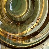 Amber crystal enamel and gilded liquor service