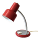Lampe de bureau Richard Essig rouge et chrome des années 70