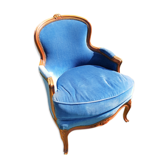 Velvet armchair