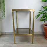 Brass and smoked glass harness 1970