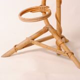 3-tier plant stand, natural rattan wicker, handmade
