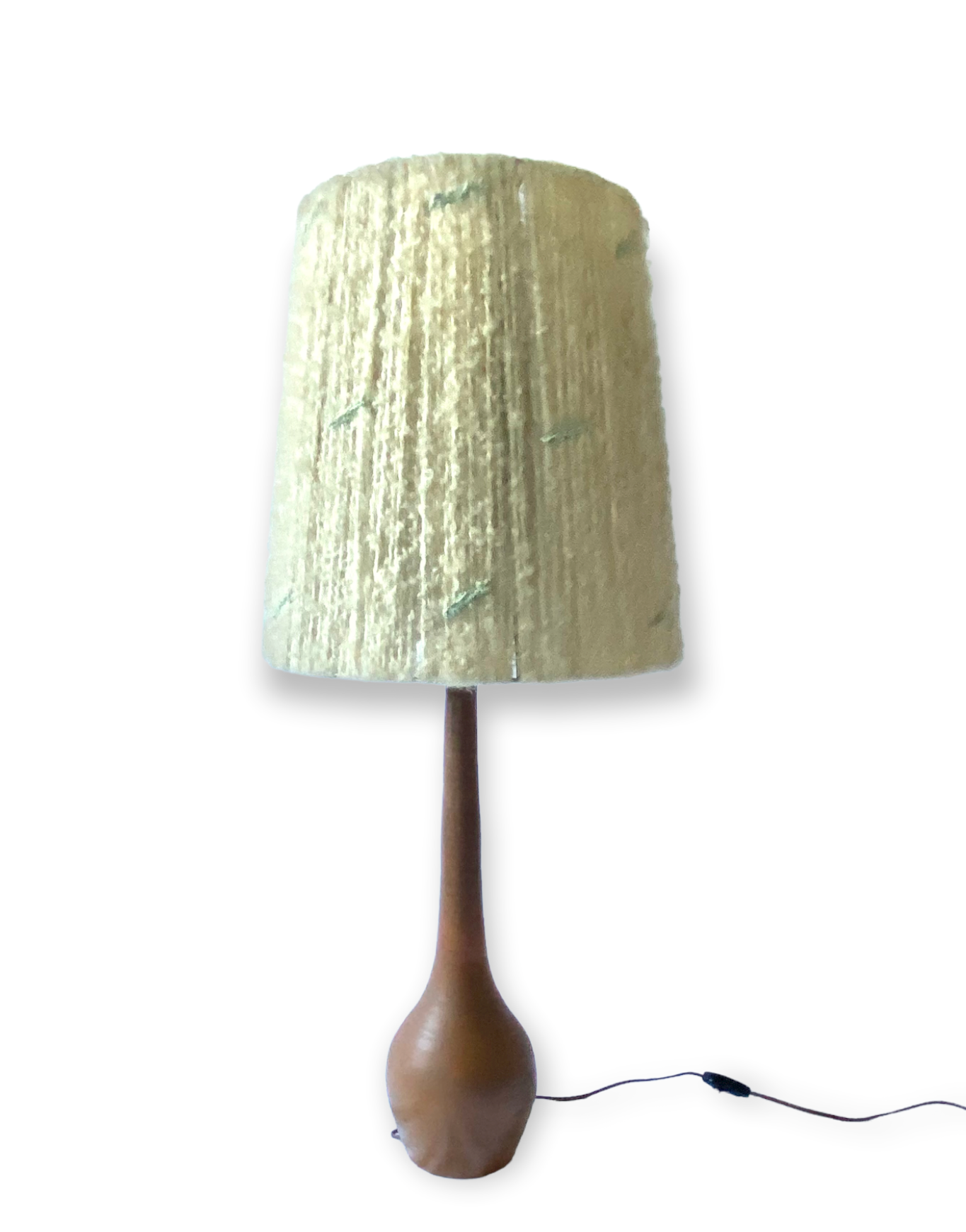 Mid-century earthenware table lamp, France 1950s