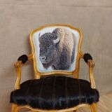 Armchair Louis XV bison