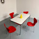 Lot of 4 chairs Series 7 model 3107 design Arne Jacobsen /Fritz Hansen