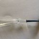 set of 6 vintage champagne flutes with black stems – 1970s