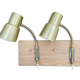 Pair of scandinavian brass wall lamps, EWA Sweden 1970
