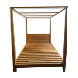 Solid teak canopy bed 160x200
