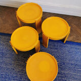 Set of 4 nesting tables, Marema, by Gianfranco Frattini for Cassina
