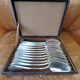 12 Silver-plated Dessert Spoons 60 g Maison Apollo.