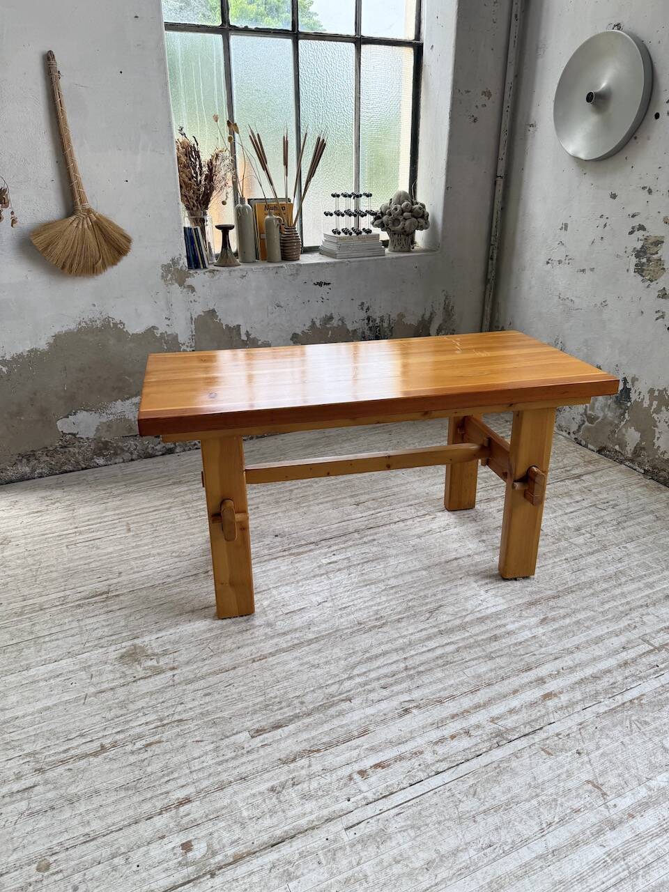 Farmhouse table, mountain furniture from the 50s