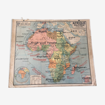 Geographic Africa Vidal Lablache  map