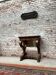 Mahogany console with mirror background period restoration xix th century