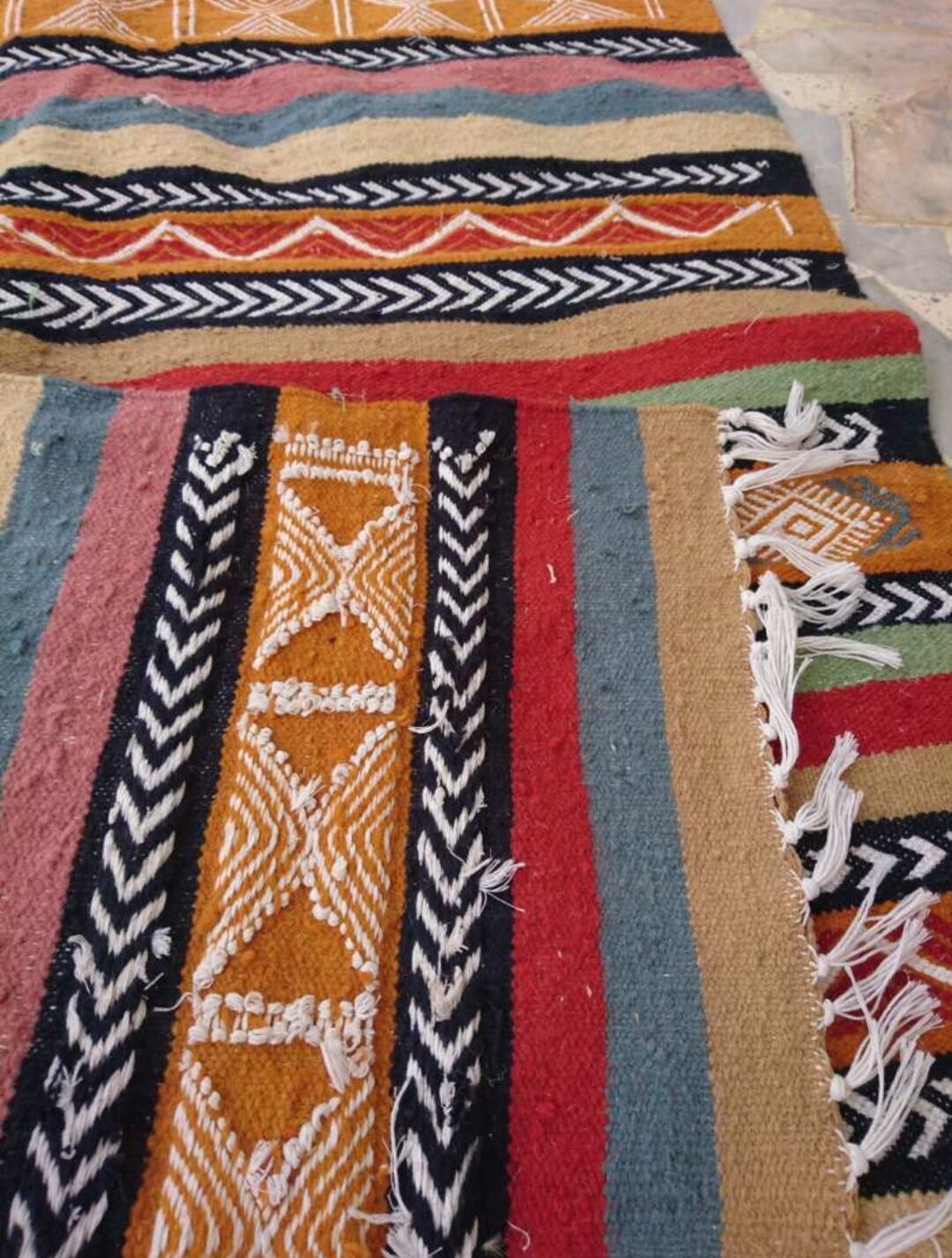 Carpet Berber kilim multicolor handmade 146x100cm