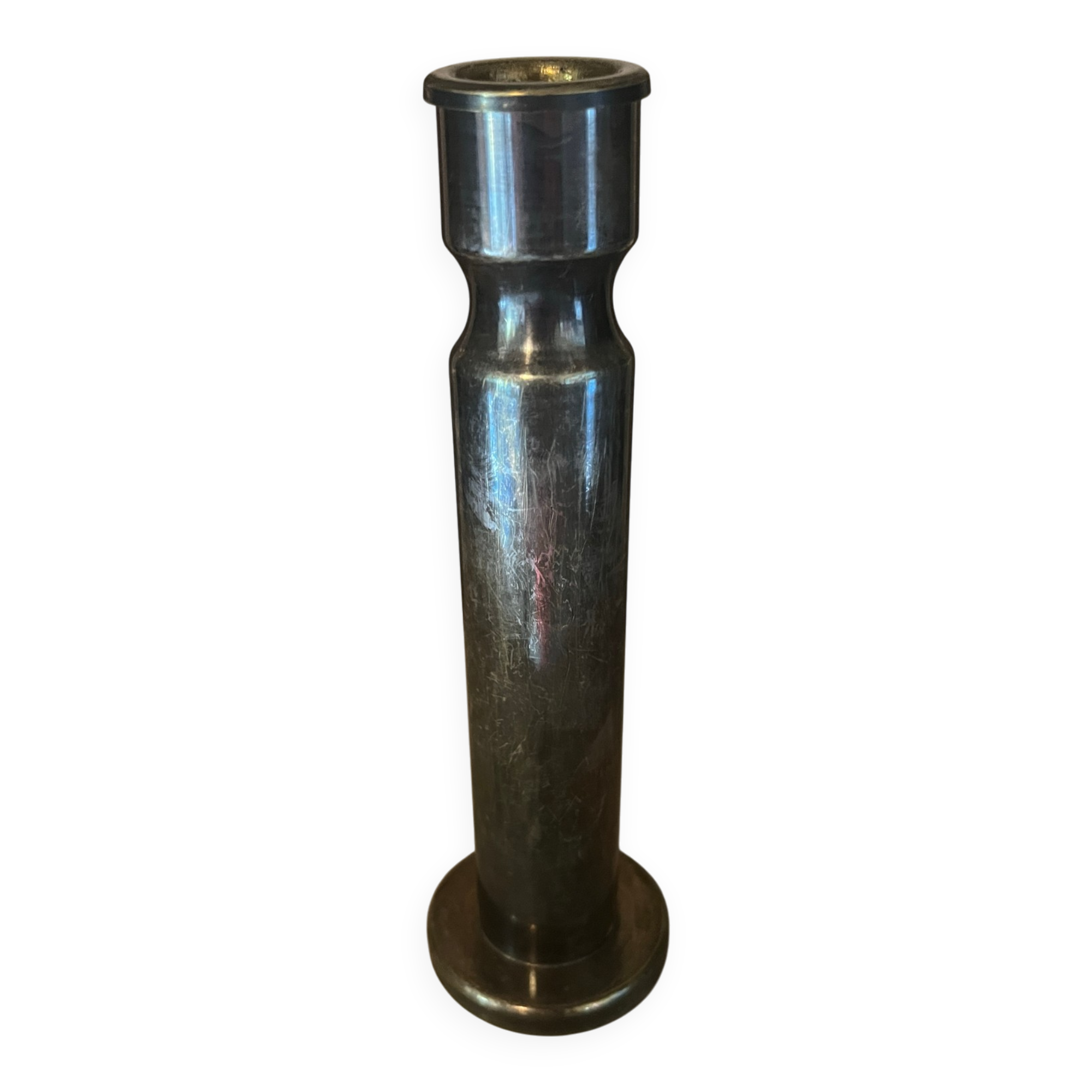 Bougeoir argenté