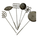 Lot of iron molded with various forms