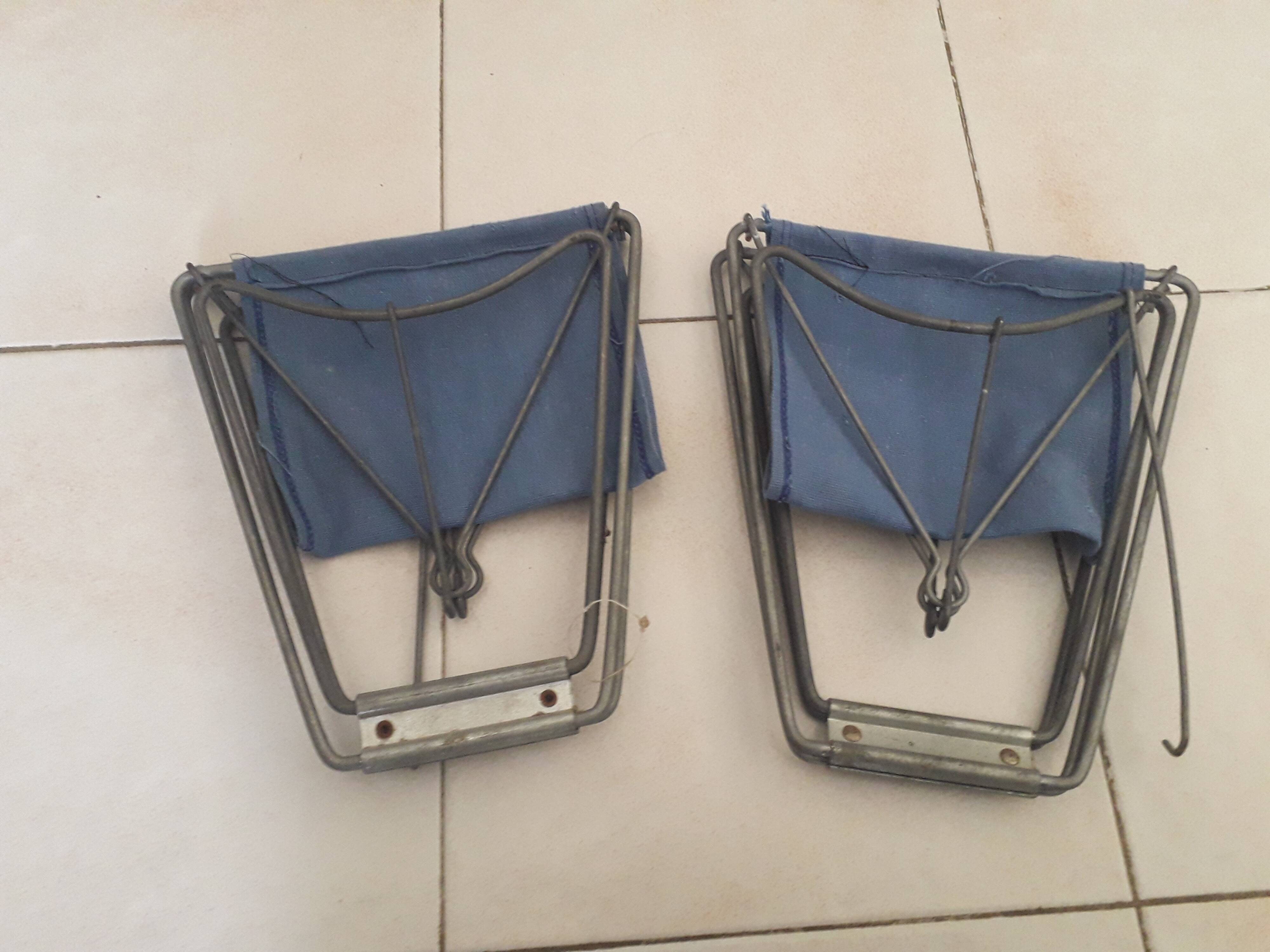 Tabouret pliant pêche ou camping. Années 60