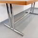 Vintage walnut and chrome metal desk from the 1970s.