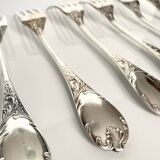 6 Marly Model Forks - Christofle, Silver-Plated Metal