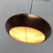 Large suspended copper lamp from mid-century Germany by Goldkant Leuchten.