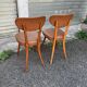 (Lot) 2 Baumann Chairs Compass Leg Scandinavian Style