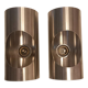 Paire d'appliques murales inox oxar