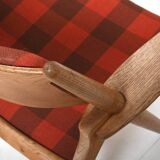 Early Pair CH-28 Oak Easychairs by Hans J. Wegner