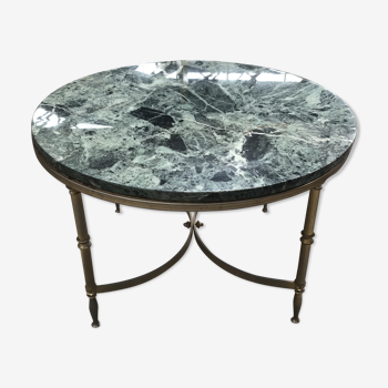 Marble brass coffee table